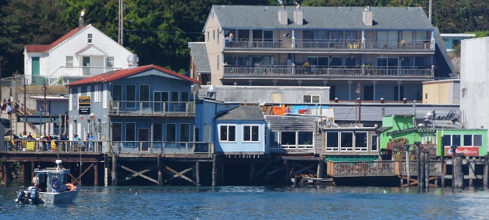 Newport bay front from across the bay